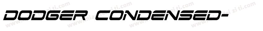 Dodger Condensed字体转换
